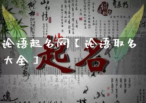论语起名网【论语取名大全】_https://www.nbtfsb.com_易经起名_第1张