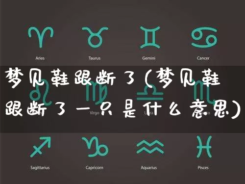 梦见鞋跟断了(梦见鞋跟断了一只是什么意思)_https://www.nbtfsb.com_国学动态_第1张