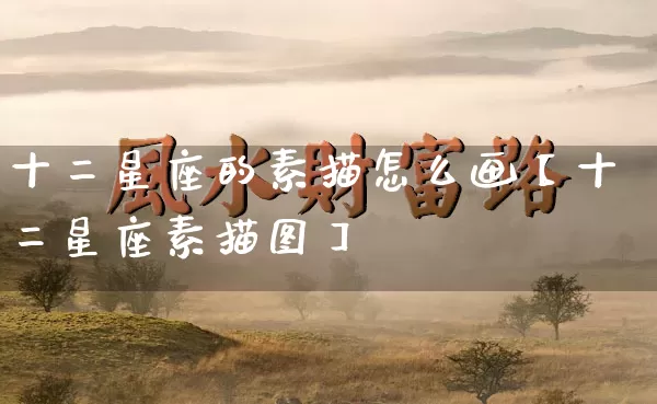 十二星座的素描怎么画【十二星座素描图】_https://www.nbtfsb.com_道源国学_第1张