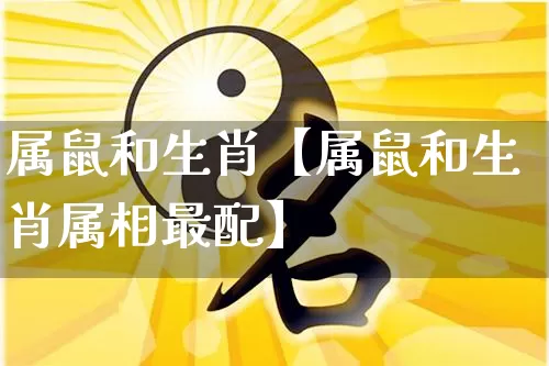 属鼠和生肖【属鼠和生肖属相最配】_https://www.nbtfsb.com_生肖星座_第1张