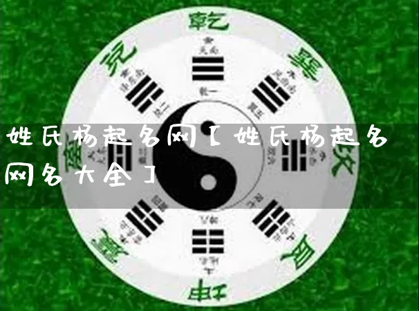 姓氏杨起名网【姓氏杨起名网名大全】_https://www.nbtfsb.com_国学动态_第1张