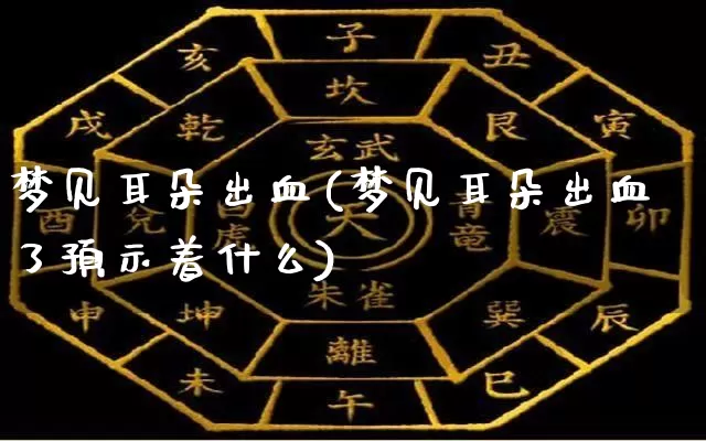 梦见耳朵出血(梦见耳朵出血了预示着什么)_https://www.nbtfsb.com_周公解梦_第1张