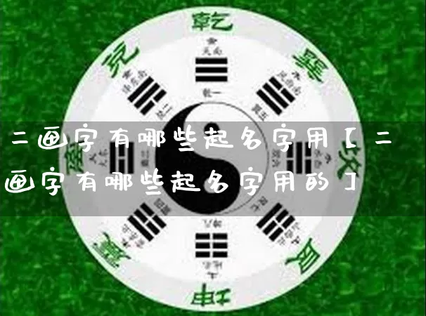 二画字有哪些起名字用【二画字有哪些起名字用的】_https://www.nbtfsb.com_道源国学_第1张