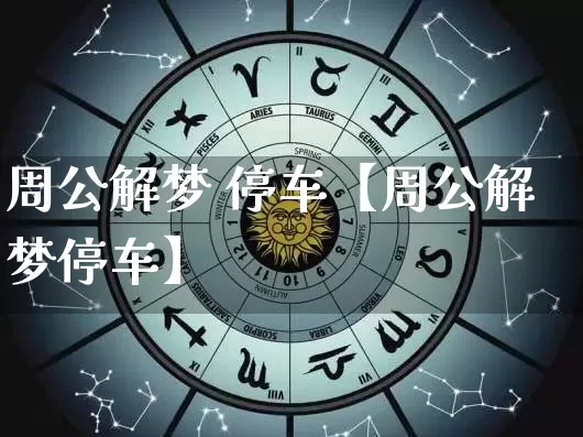 周公解梦 停车【周公解梦停车】_https://www.nbtfsb.com_生肖星座_第1张