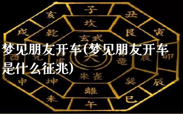 梦见朋友开车(梦见朋友开车是什么征兆)_https://www.nbtfsb.com_八字算命_第1张