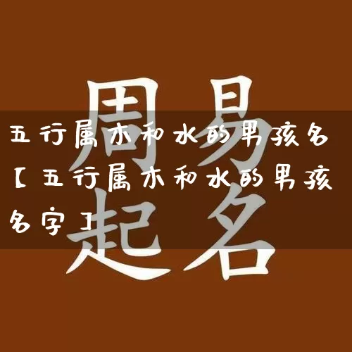 五行属木和水的男孩名【五行属木和水的男孩名字】_https://www.nbtfsb.com_国学动态_第1张