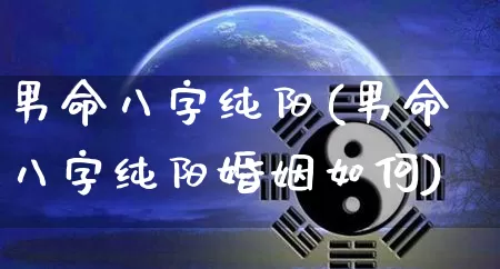 男命八字纯阳(男命八字纯阳婚姻如何)_https://www.nbtfsb.com_国学动态_第1张