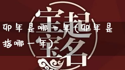卯年是哪一年(卯年是指哪一年)_https://www.nbtfsb.com_易经起名_第1张