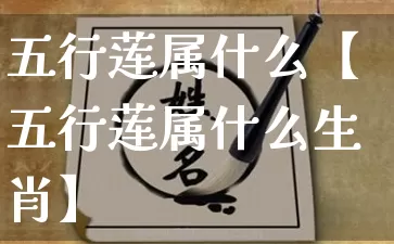 五行莲属什么【五行莲属什么生肖】_https://www.nbtfsb.com_周公解梦_第1张