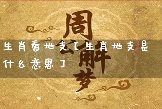 生肖看地支【生肖地支是什么意思】_https://www.nbtfsb.com_国学动态_第1张