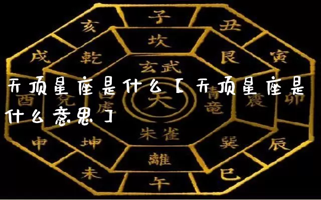 天顶星座是什么【天顶星座是什么意思】_https://www.nbtfsb.com_生肖星座_第1张