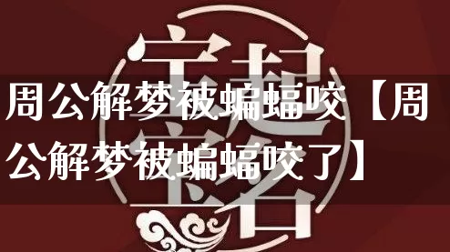 周公解梦被蝙蝠咬【周公解梦被蝙蝠咬了】_https://www.nbtfsb.com_五行风水_第1张