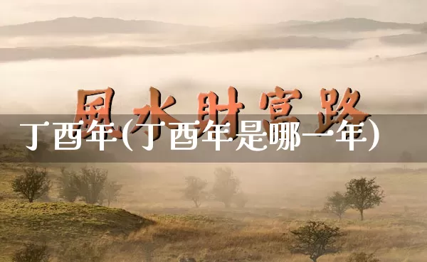 丁酉年(丁酉年是哪一年)_https://www.nbtfsb.com_易经起名_第1张