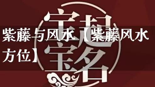 紫藤与风水【紫藤风水方位】_https://www.nbtfsb.com_国学动态_第1张