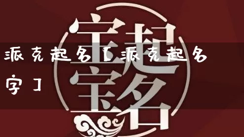 派克起名【派克起名字】_https://www.nbtfsb.com_易经起名_第1张