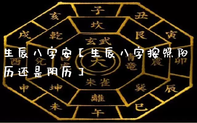 生辰八字安【生辰八字按照阳历还是阴历】_https://www.nbtfsb.com_五行风水_第1张