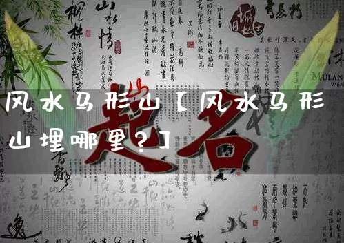 风水马形山【风水马形山埋哪里?】_https://www.nbtfsb.com_生肖星座_第1张