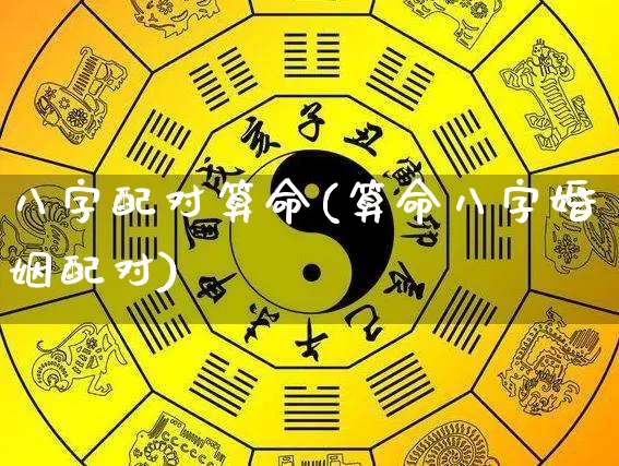 八字配对算命(算命八字婚姻配对)_https://www.nbtfsb.com_易经起名_第1张