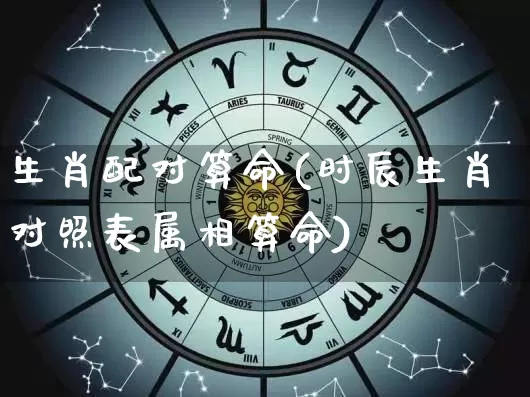 生肖配对算命(时辰生肖对照表属相算命)_https://www.nbtfsb.com_道源国学_第1张