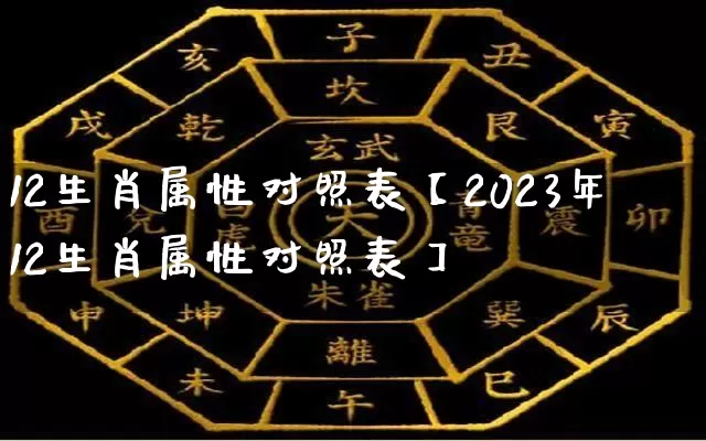 12生肖属性对照表【2023年12生肖属性对照表】_https://www.nbtfsb.com_生肖星座_第1张
