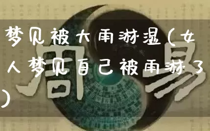 梦见被大雨淋湿(女人梦见自己被雨淋了)_https://www.nbtfsb.com_生肖星座_第1张