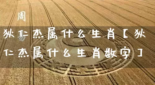 狄仁杰属什么生肖【狄仁杰属什么生肖数字】_https://www.nbtfsb.com_五行风水_第1张