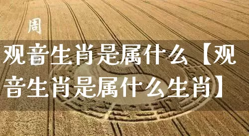 观音生肖是属什么【观音生肖是属什么生肖】_https://www.nbtfsb.com_八字算命_第1张