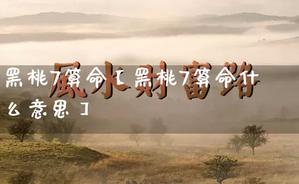 黑桃7算命【黑桃7算命什么意思】_https://www.nbtfsb.com_道源国学_第1张