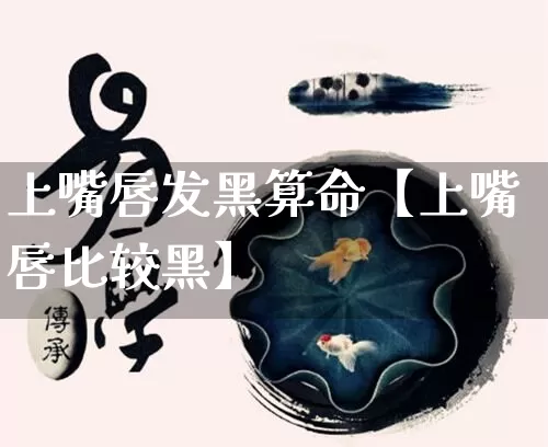 上嘴唇发黑算命【上嘴唇比较黑】_https://www.nbtfsb.com_生肖星座_第1张