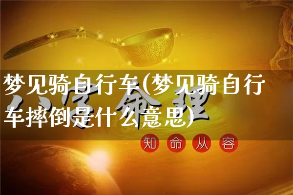梦见骑自行车(梦见骑自行车摔倒是什么意思)_https://www.nbtfsb.com_国学动态_第1张