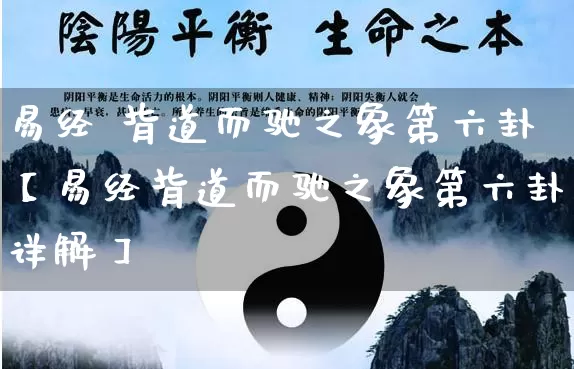 易经 背道而驰之象第六卦【易经背道而驰之象第六卦详解】_https://www.nbtfsb.com_生肖星座_第1张