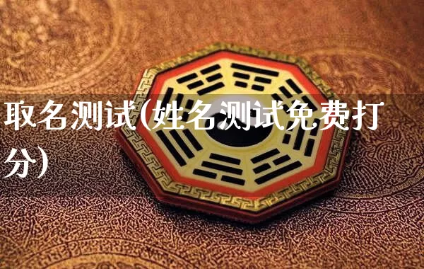 取名测试(姓名测试免费打分)_https://www.nbtfsb.com_易经起名_第1张