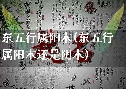 东五行属阳木(东五行属阳木还是阴木)_https://www.nbtfsb.com_生肖星座_第1张