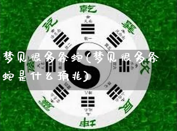 梦见很多条蛇(梦见很多条蛇是什么预兆)_https://www.nbtfsb.com_生肖星座_第1张