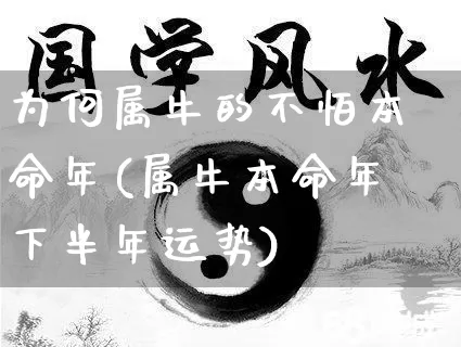 为何属牛的不怕本命年(属牛本命年下半年运势)_https://www.nbtfsb.com_周公解梦_第1张