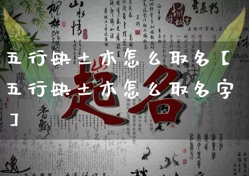 五行缺土木怎么取名【五行缺土木怎么取名字】_https://www.nbtfsb.com_八字算命_第1张