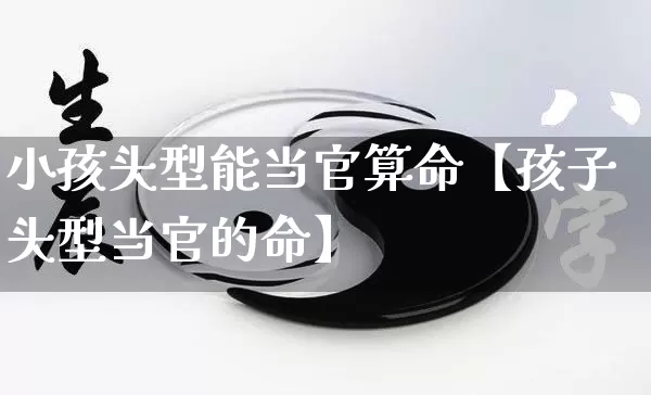小孩头型能当官算命【孩子头型当官的命】_https://www.nbtfsb.com_五行风水_第1张