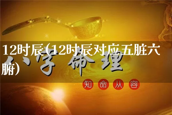 12时辰(12时辰对应五脏六腑)_https://www.nbtfsb.com_道源国学_第1张