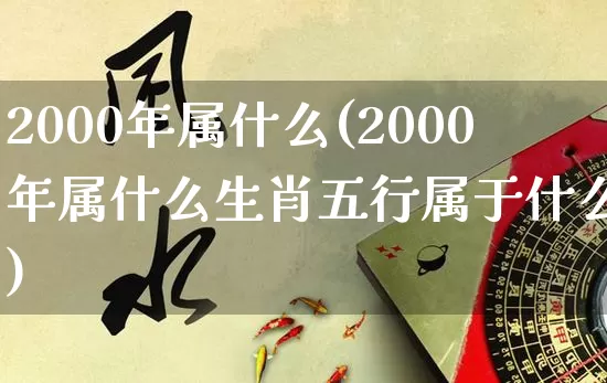 2000年属什么(2000年属什么生肖五行属于什么命)_五行风水_第1张_易东行 2000年属什么(2000年属什么生肖五行属于什么命)_https://www.nbtfsb.com_五行风水_第1张