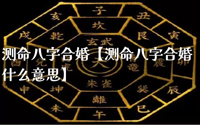 测命八字合婚【测命八字合婚什么意思】_https://www.nbtfsb.com_易经起名_第1张