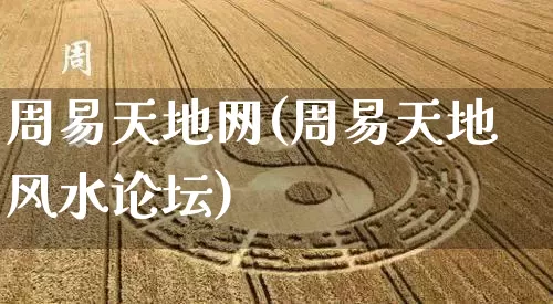 周易天地网(周易天地风水论坛)_https://www.nbtfsb.com_生肖星座_第1张