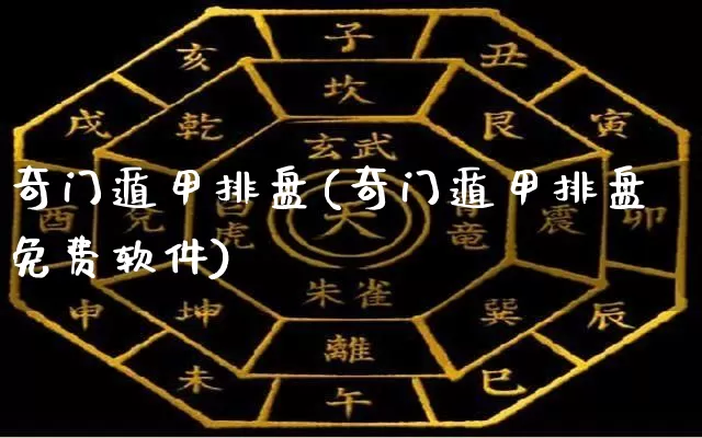 奇门遁甲排盘(奇门遁甲排盘免费软件)_https://www.nbtfsb.com_道源国学_第1张