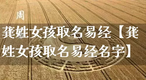 龚姓女孩取名易经【龚姓女孩取名易经名字】_https://www.nbtfsb.com_八字算命_第1张