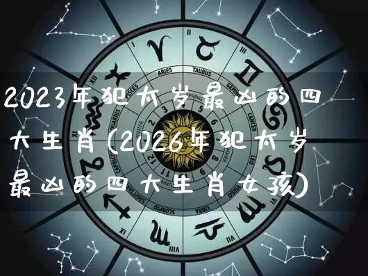 2023年犯太岁最凶的四大生肖(2026年犯太岁最凶的四大生肖女孩)_https://www.nbtfsb.com_周公解梦_第1张