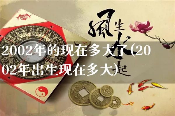 2002年的现在多大了(2002年出生现在多大)_https://www.nbtfsb.com_周公解梦_第1张