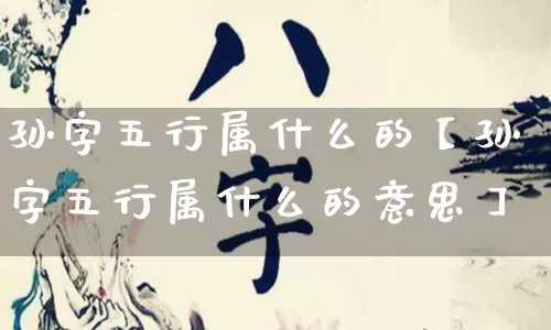 孙字五行属什么的【孙字五行属什么的意思】_https://www.nbtfsb.com_八字算命_第1张
