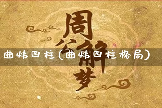 曲炜四柱(曲炜四柱格局)_https://www.nbtfsb.com_五行风水_第1张