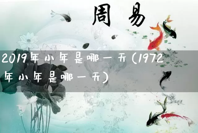 2019年小年是哪一天(1972年小年是哪一天)_https://www.nbtfsb.com_周公解梦_第1张