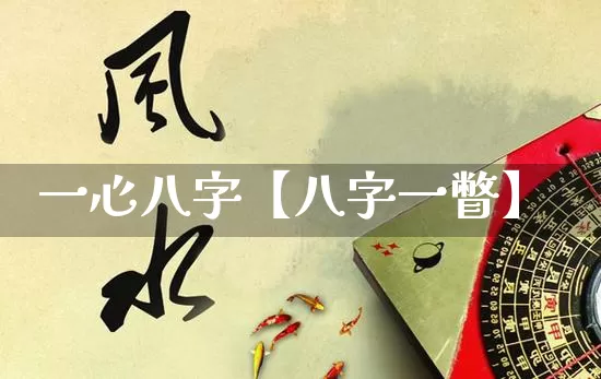 一心八字【八字一瞥】_https://www.nbtfsb.com_五行风水_第1张