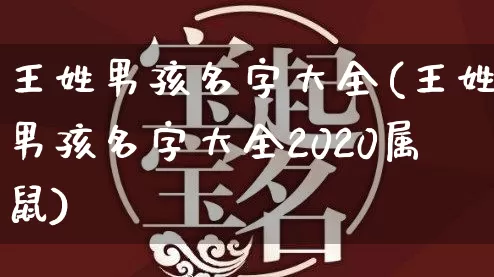 王姓男孩名字大全(王姓男孩名字大全2020属鼠)_https://www.nbtfsb.com_国学动态_第1张